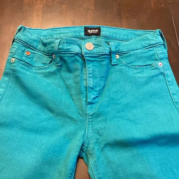 Hudson Nico Super Skinny Jeans in Marine (Teal) - Size 28X28 👖 - Picture 6 of 14